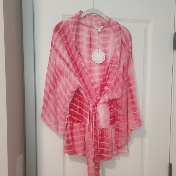 Umgee Pink Ombre Kimono - Picture 2 of 9